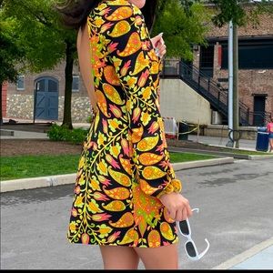Groovy colorful 70s Zara short dress